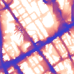 Daytime road noise heatmap for NW1 1LJ