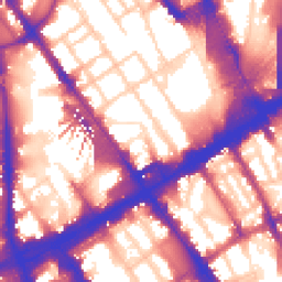 Daytime road noise heatmap for NW1 1LQ