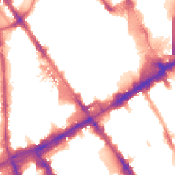 Night-time road noise heatmap for NW1 1LQ
