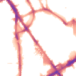 Night-time road noise heatmap for NW1 1PR