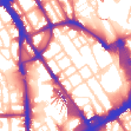 Daytime road noise heatmap for NW1 1PU
