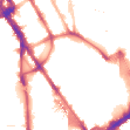 Night-time road noise heatmap for NW1 1QU