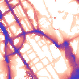 Daytime road noise heatmap for NW1 1RJ