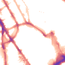 Night-time road noise heatmap for NW1 1RL