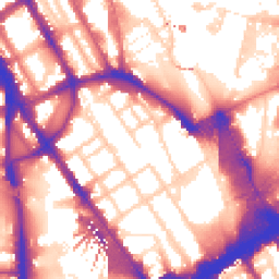 Daytime road noise heatmap for NW1 1RS