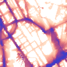 Daytime road noise heatmap for NW1 1RT