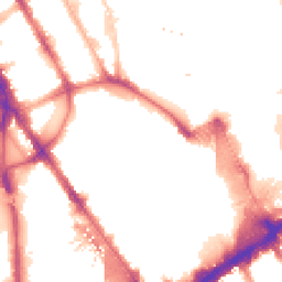 Night-time road noise heatmap for NW1 1RT