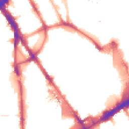 Night-time road noise heatmap for NW1 1SA