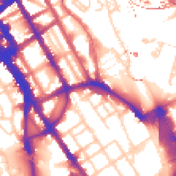 Daytime road noise heatmap for NW1 1TU