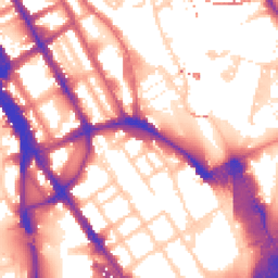 Daytime road noise heatmap for NW1 1UA