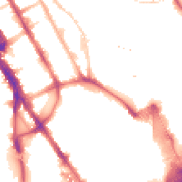 Night-time road noise heatmap for NW1 1UA
