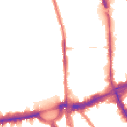 Night-time road noise heatmap for NW1 4BT