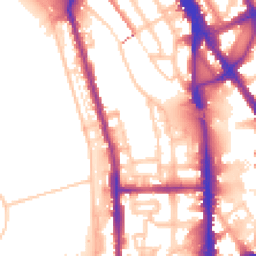 Daytime road noise heatmap for NW1 4BY