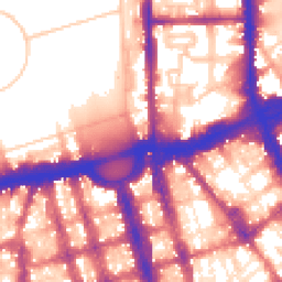 Daytime road noise heatmap for NW1 4DS
