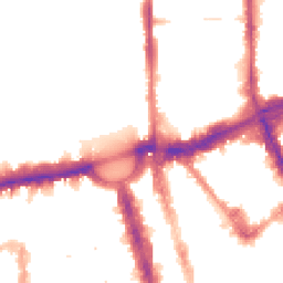Night-time road noise heatmap for NW1 4DS