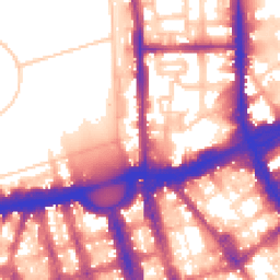 Daytime road noise heatmap for NW1 4DX