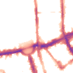 Night-time road noise heatmap for NW1 4DX