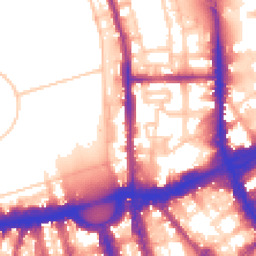 Daytime road noise heatmap for NW1 4EB