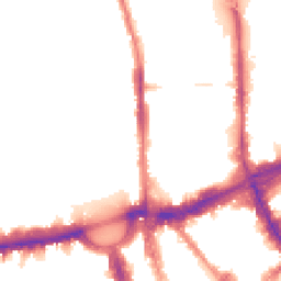 Night-time road noise heatmap for NW1 4EB