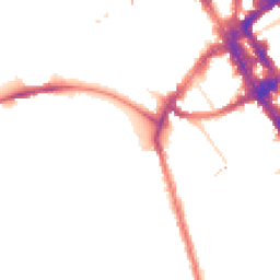 Night-time road noise heatmap for NW1 4HA