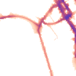 Night-time road noise heatmap for NW1 4HG