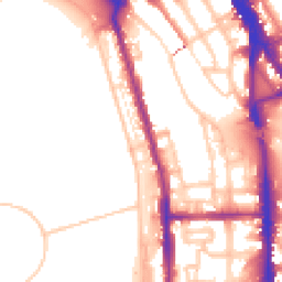 Daytime road noise heatmap for NW1 4HS