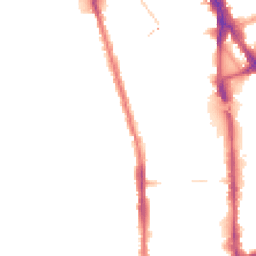 Night-time road noise heatmap for NW1 4NB