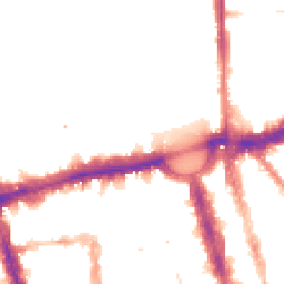 Night-time road noise heatmap for NW1 4PN
