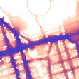 Daytime road noise heatmap for NW1 4QB