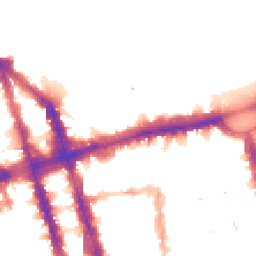 Night-time road noise heatmap for NW1 4QB