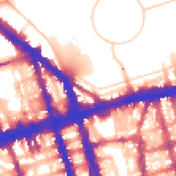 Daytime road noise heatmap for NW1 4QP