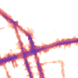 Night-time road noise heatmap for NW1 4QP
