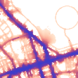 Daytime road noise heatmap for NW1 4RD