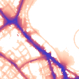 Daytime road noise heatmap for NW1 4RJ