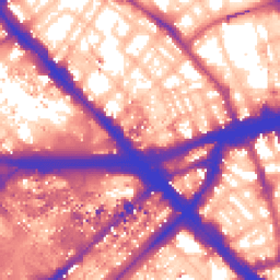 Daytime road noise heatmap for NW1 5BY
