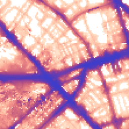 Daytime road noise heatmap for NW1 5DA
