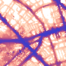 Daytime road noise heatmap for NW1 5DB