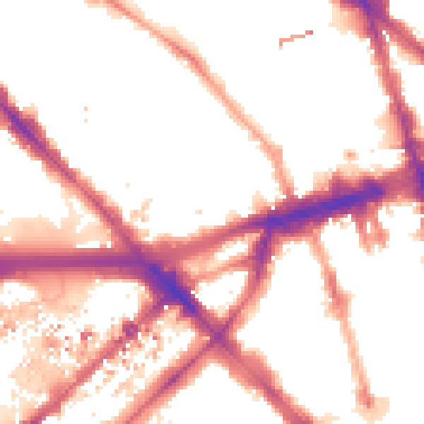Night-time road noise heatmap for NW1 5DB