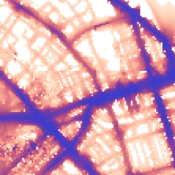 Daytime road noise heatmap for NW1 5NR