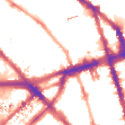 Night-time road noise heatmap for NW1 5NR