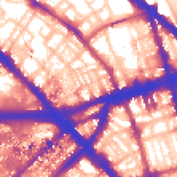 Daytime road noise heatmap for NW1 5NX