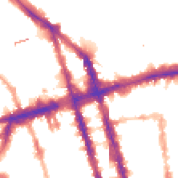 Night-time road noise heatmap for NW1 5PG