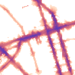 Night-time road noise heatmap for NW1 5QD