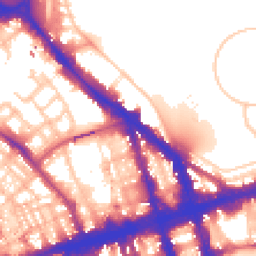 Daytime road noise heatmap for NW1 6BH