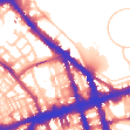Daytime road noise heatmap for NW1 6BU