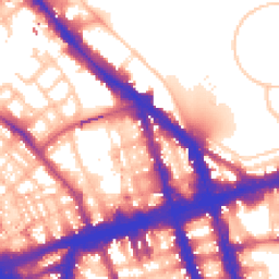 Daytime road noise heatmap for NW1 6BY