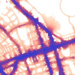 Daytime road noise heatmap for NW1 6DE