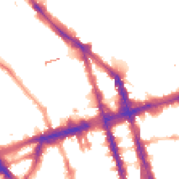 Night-time road noise heatmap for NW1 6DE