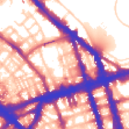 Daytime road noise heatmap for NW1 6ER