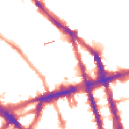 Night-time road noise heatmap for NW1 6ER